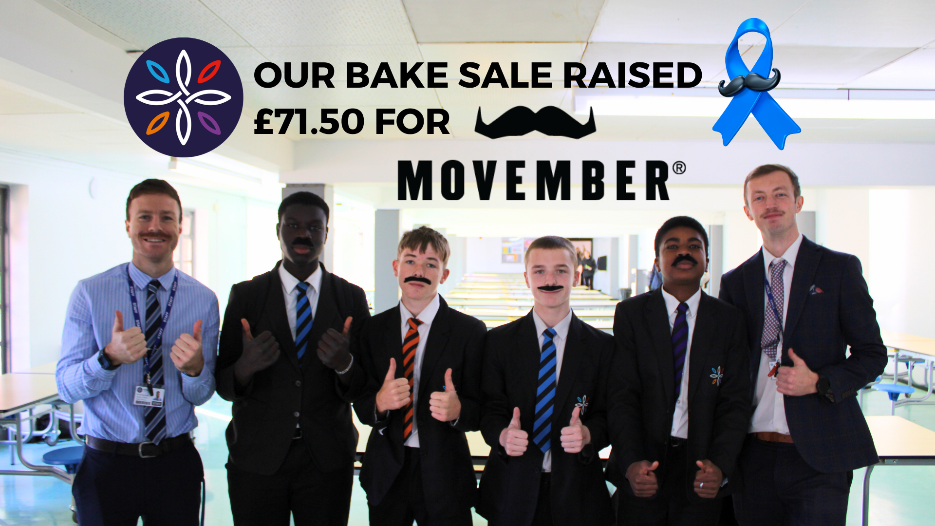 £71.50 raised for the Movember Foundation in November 2024: